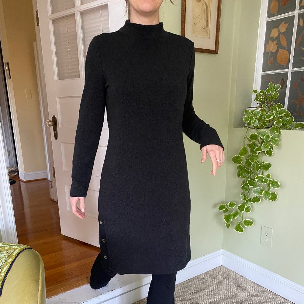 NWT Banana Republic Factory black sweater dress